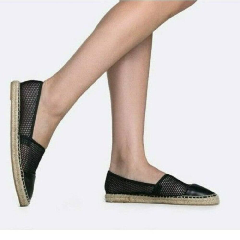 NWOT Circus by Sam Edelman Lena Black Mesh Espadrille Shoes in Black Size 10
